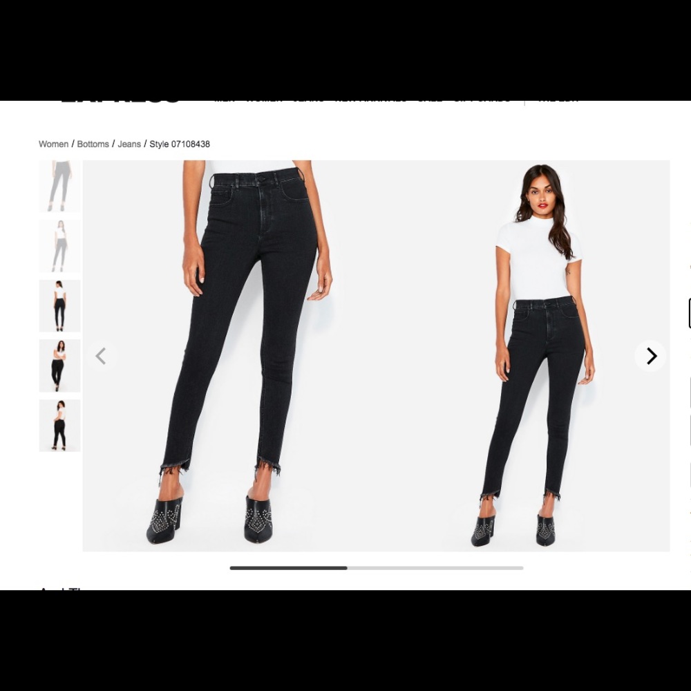 Express- Super High Waisted Denim Leggings